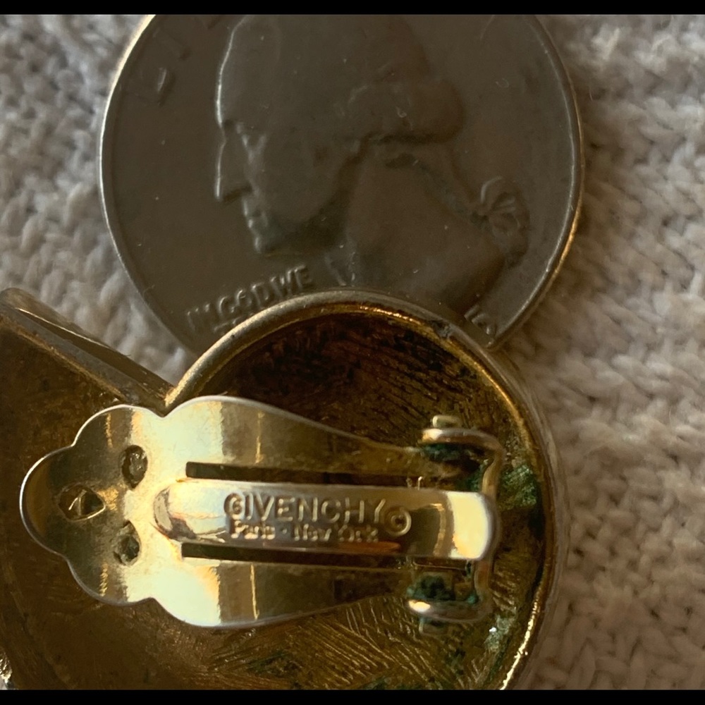 Signed Antique Givenchy Earrings - image 3
